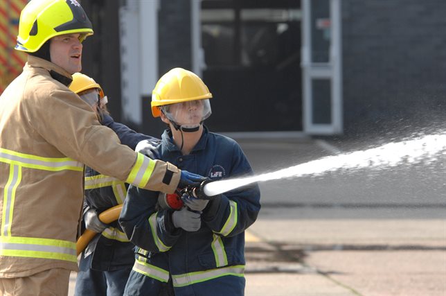 Young person with fire service 644x427