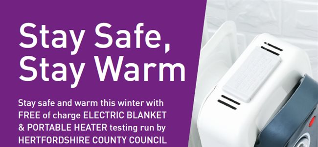 Free testing of electrical heating products this October - Hertfordshire County Council