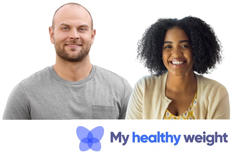 Two 'My Healthy Weight' participants smiling.