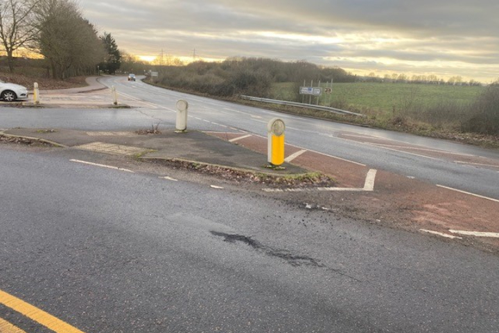 Graveley T junction Road Safety Project Hertfordshire County