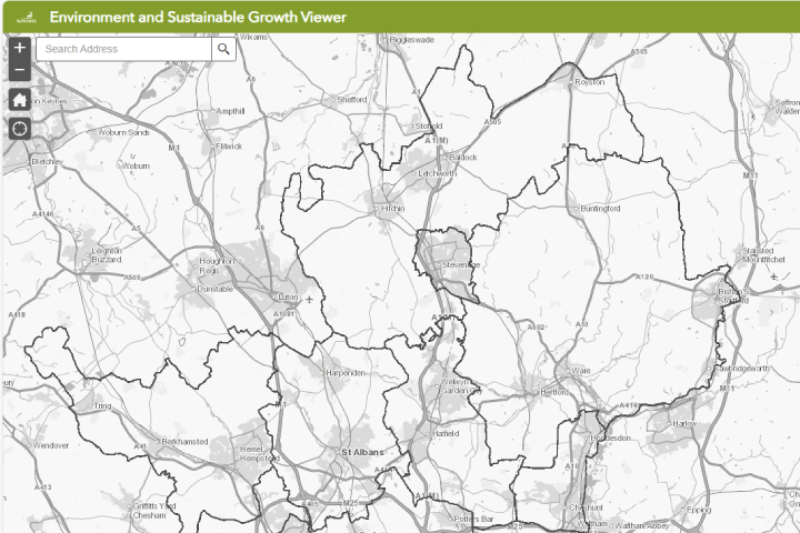 Image of the Environment and Sustainable Growth map viewer