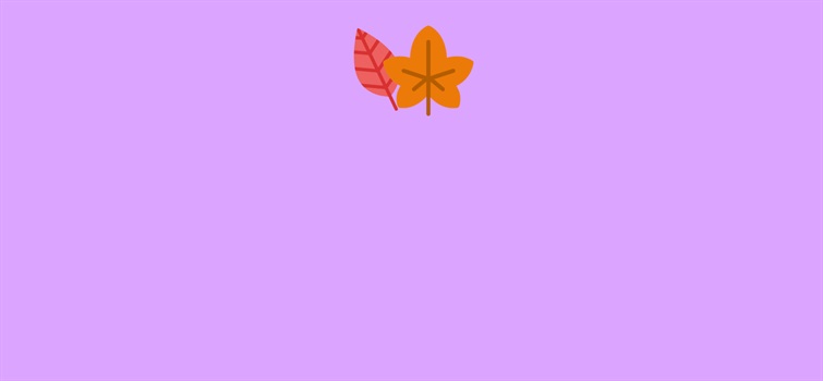 Graphic of autumn leaves