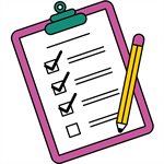 checklist and pencil